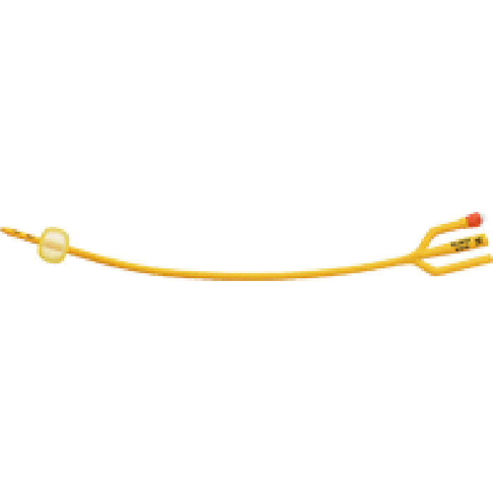 BX/10 GOLD SILICONE COATED 3-WAY FOLEY CATHETER, 16FR 16IN, 5CC STERILE AND LATEX