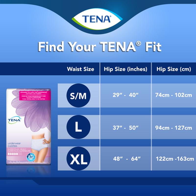 TENA® Women™ Super Plus Heavy Protective Incontinence Underwear, Super Absorbency, Large