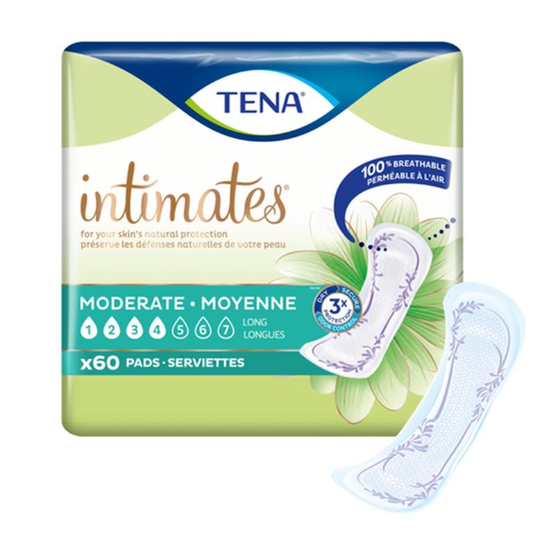 TENA® Intimates™ Moderate Absorbency Incontinence Pads, Long Length