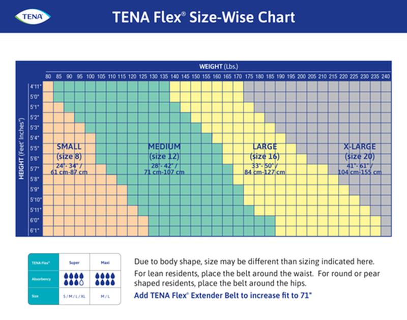 TENA® ProSkin™ Flex Super Brief, Maximum Absorbency, Size 8/Small