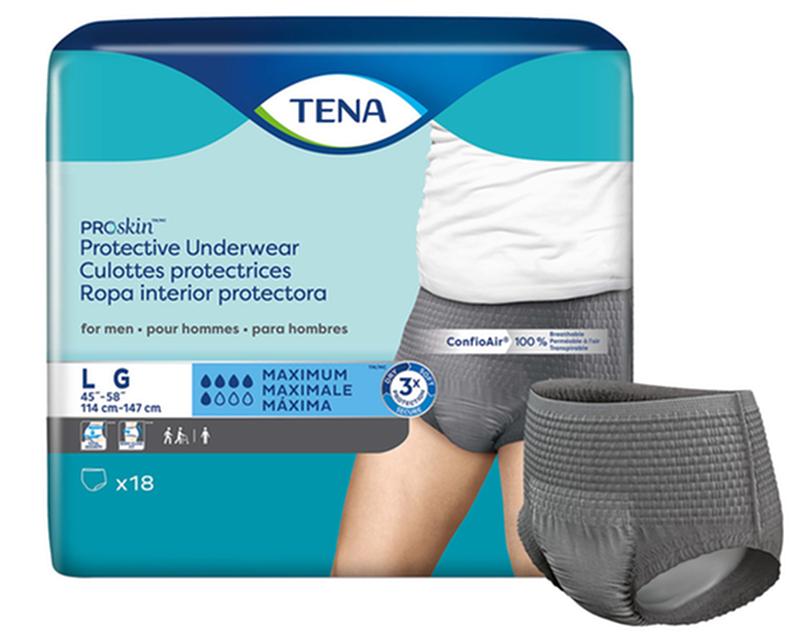 TENA® ProSkin™ Protective Incontinence Underwear for Men, Maximum Absorbency, Large