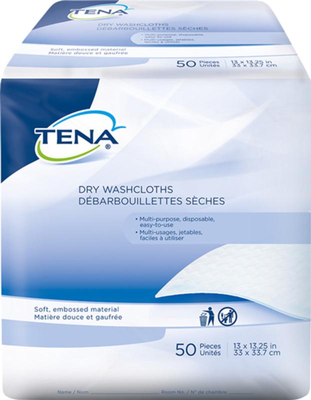 TENA® Dry Washcloths - PKG/50