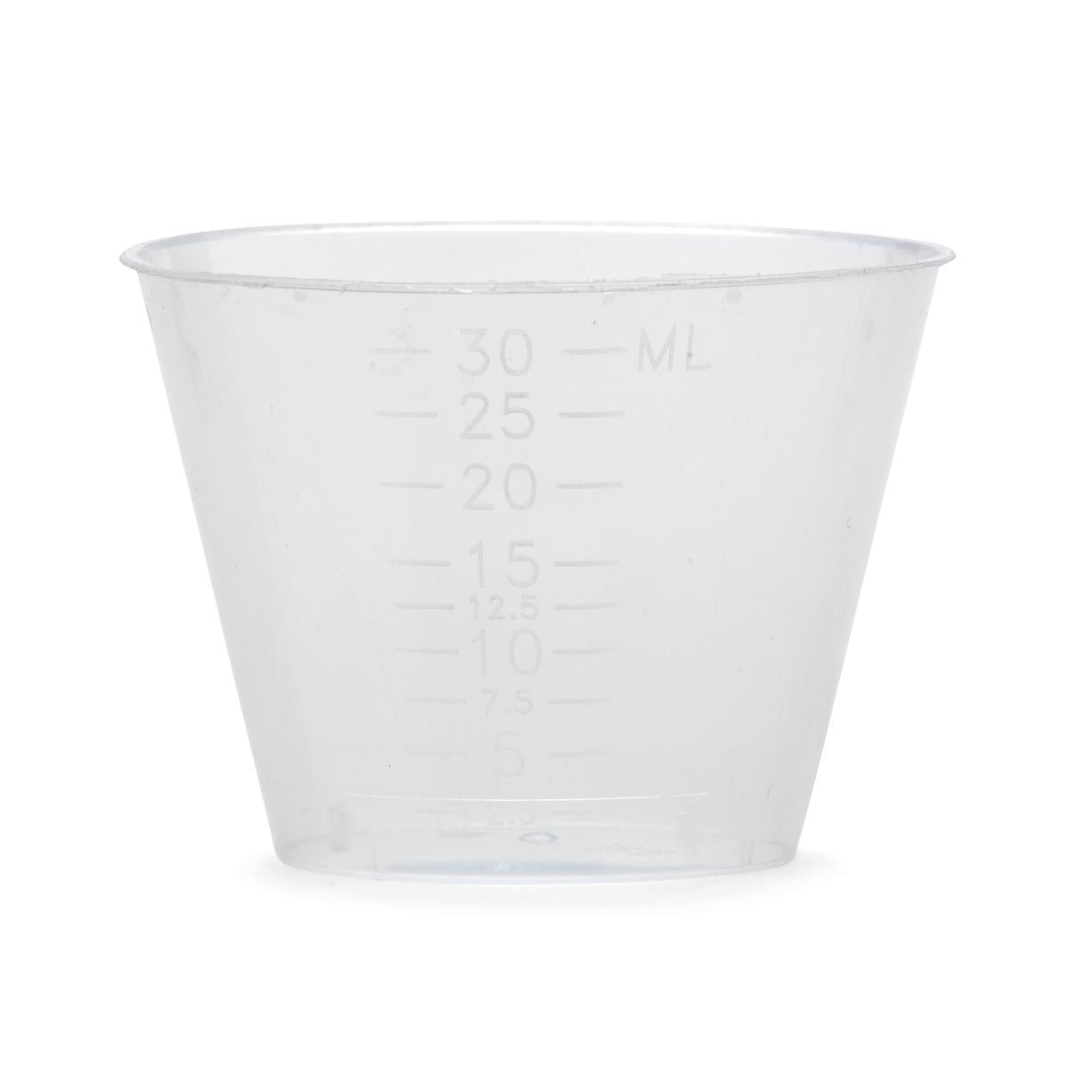 PK/100  GRADUATED PLASTIC MEDICINE CUPS, 1OZ