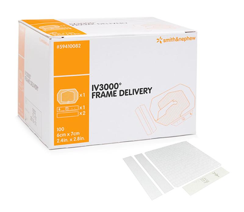 BX/50 IV3000 FRAME DELIVERY FIXATION DRESSING, SIZE 10CM X 12CM