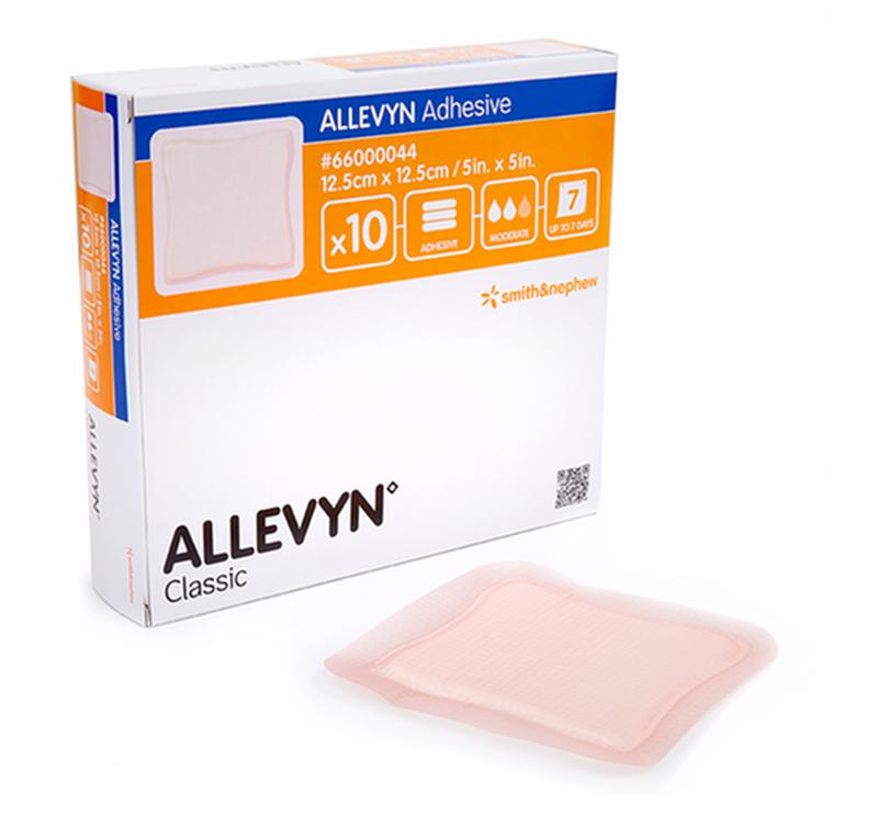 BX/10 ALLEVYN ADHESIVE FOAM DRESSING, SIZE 7.5CM X 7.5CM
