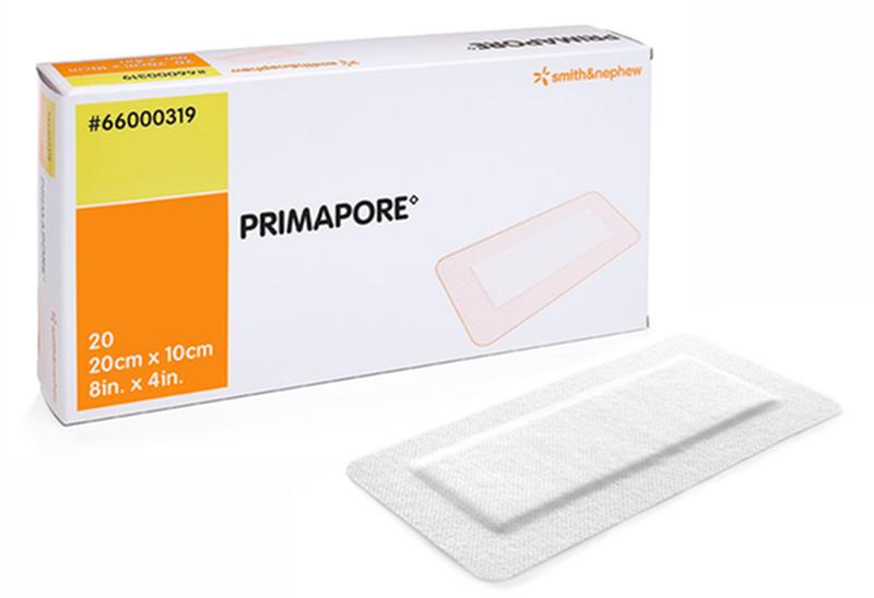 BX/20 PRIMAPORE LOW-ADHERENT POST-OP ISLAND DRESSING, SIZE 25CM X 10CM