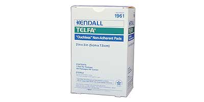 BX/100 TELFA PADS, 3" X 4".