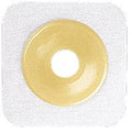 Natura® Flexible Stomahesive® Skin Barrier, 4" x 4" (10cm x 10cm) White, Cut-to-Fit Stoma Opening 1/2" - 1-1/4" (13mm - 32mm), Flange 1-3/4" (45mm) - Box of 10