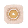 Natura® Stomahesive® Skin Barrier, 4" x 4" (10cm x 10cm) Tan, Cut-to-Fit Stoma Opening 1/2" - 3/4" (13mm - 19mm), Flange 1-1/4" (32mm) - Box of 10