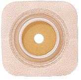 Natura® Stomahesive® Skin Barrier, 5" x 5" (12.5cm x 12.5cm) Tan, Cut-to-Fit Stoma Opening 1/2" - 2-1/4" (13mm - 57mm), Flange 2-3/4" (70mm) - Box of 10