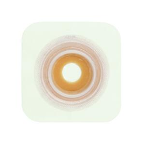 Natura® Flexible Stomahesive® Skin Barrier, 5" x 5" (12.5cm x 12.5cm) Tan, Pre-Cut Stoma Opening 1-1/2" (38mm), Flange 2-1/4" (57mm) - Box of 10
