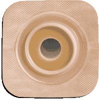 Natura® Flexible Stomahesive® Skin Barrier, 5" x 5" (12.5cm x 12.5cm) Tan, Pre-Cut Stoma Opening 1-3/4" (45mm), Flange 2-1/4" (57mm) - Box of 10