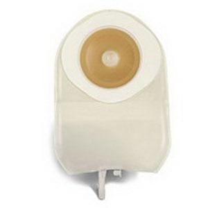 ActiveLife® One-Piece Durahesive® Skin Barrier, Pre-Cut Stoma Opening 1-3/8" (35mm), Urostomy Pouch, Transparent 9" (23cm), Bendable Tap - Box of 10