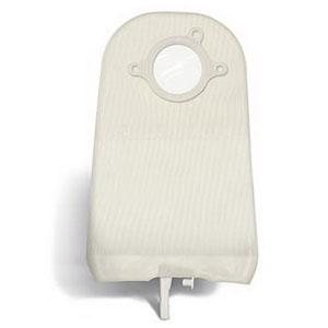 Natura® Two-Piece Urostomy Pouch, Flange 2-1/4" (57mm), Transparent 10" (25.4cm), Bendable Tap - Box of 10