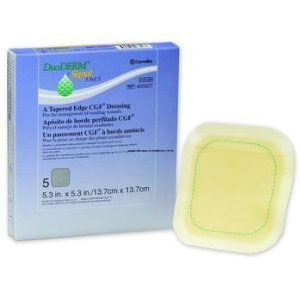 BX/5 DUODERM SIGNAL CGF HYDROCOLLOID DRESSING, STERILE, 14CM X 14CM (6IN X 6IN)