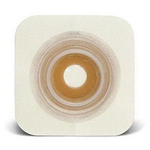 Natura® Convex Durahesive® Skin Barrier, 4-1/2" x 4-1/2" (11.5cm x 11.5cm) White, Moldable Stoma Opening 7/8" - 1-1/4" (22mm - 33mm), Flange 1-3/4" (45mm) - Box of 10