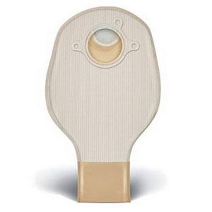 Natura® Two-Piece Drainable Pouch, Flange 2-1/4" (57mm), Opaque 10" (25.4cm), Tail Clip - Box of 20