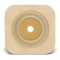 Natura® Flexible Durahesive® Skin Barrier, 4" x 4" (10cm x 10cm) Tan, Cut-to-Fit Stoma Opening 1/2" - 3/4" (13mm - 19mm), Flange 1-1/4" (32mm) - Box of 10