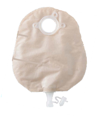 Natura® Two-Piece Urostomy Pouch, Flange 2-1/4" (57mm), Transparent 10" (25.4cm) - Box of 10