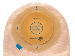 Esteem®+ One-Piece Stomahesive® Skin Barrier, Moldable Stoma Opening 1-3/16" - 1-9/16" (30mm - 40mm), Closed Pouch, Opaque with Easy-View Window 8" (20.3cm) - Box of 30