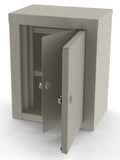 EA/1 NARCOTIC CABINET, DOUBLE DOOR, DOUBLE LOCK, 2 SHELVES, 12" W X 15" H X 8" D