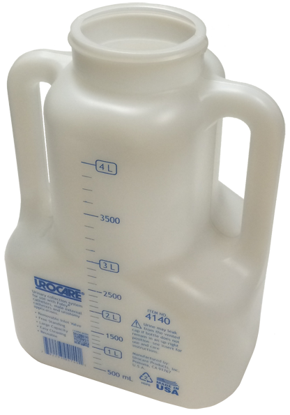 EA/1 URINARY DRAINAGE BOTTLE, SIZE  X-LARGE.
