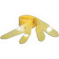 PK/3 TAN LATEX LEG STRAPS WITH BUTTON CLOSURE