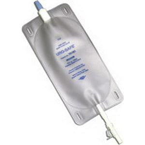 EA/1 URO-SAFE DISPOSABLE VINYL LEG BAG WITH THUMB CLAMP, SIZE 18 OZ (MEDIUM)