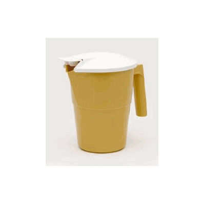 EA/1 PITCHER GOLD W/WHITE COVER