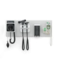 EA/1 WALL TRANSFOMER 777 GREEN SERIES, W, PANOPTIC OPTHALMOSCOPE, SURE TMEP 690 THERMOMETER AND WALL BOARD.