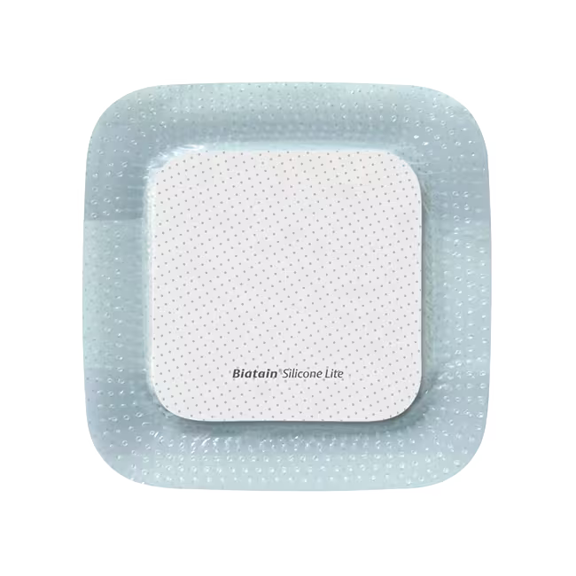 BX/10 BIATAIN SILICONE FOAM DRESSING, 5IN X 5IN (12.5CM X 12.5CM)