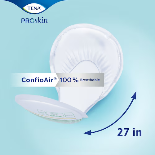 TENA® ProSkin Night Super, Fully Breathable Large Absorbent Pads - Case of 48
