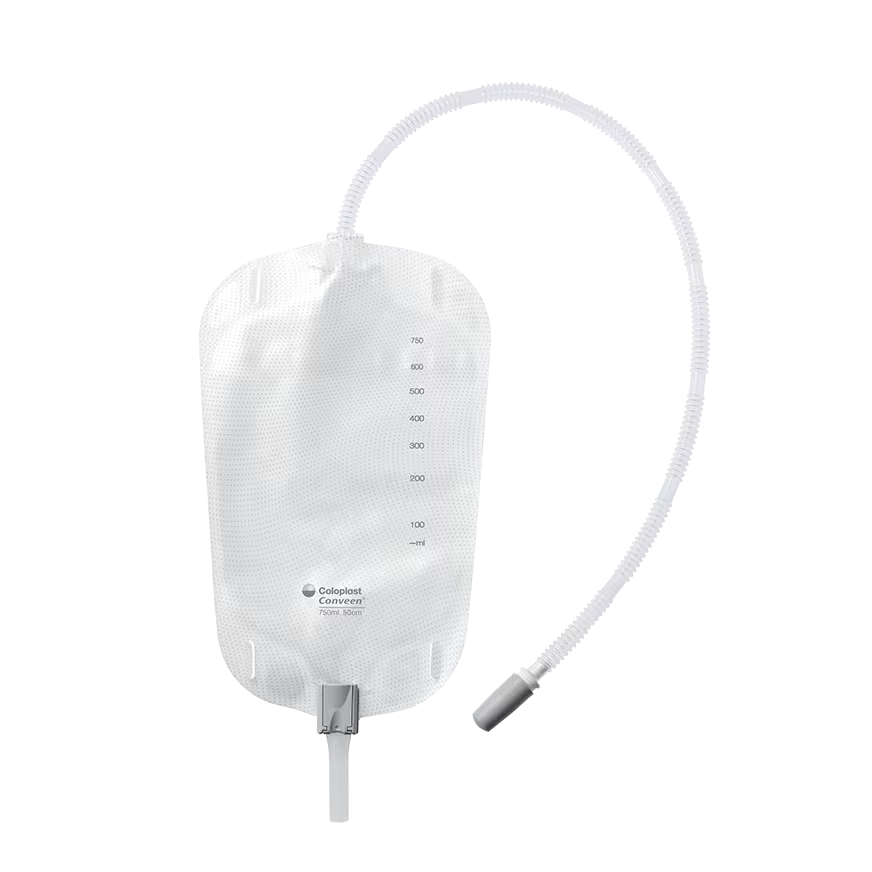 Conveen® Security+ Leg Bag, Clamp Outlet, Straps, Non Sterile, 17oz (500ml) - 1 Each