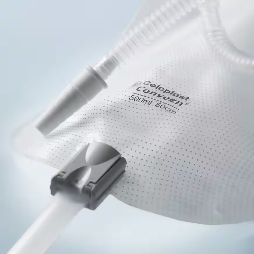 Conveen® Security+ Leg Bag, Clamp Outlet, Straps, Non Sterile, 17oz (500ml) - 1 Each