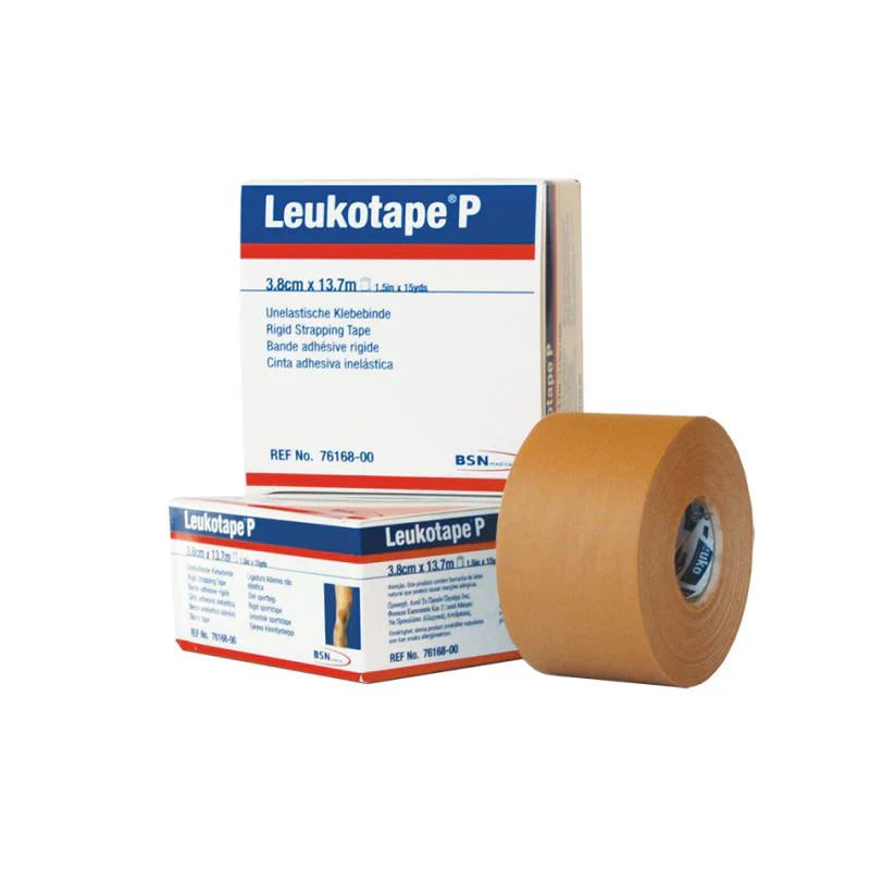 BX/1 LEUKOTAPE P HIGH ADHESIVE RIGID STRAPPING TAPE 3.8CM X 13.7M