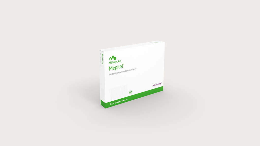 Mepitel® Adherent Dressing, Size 5cm x 7.5cm - Box of 10