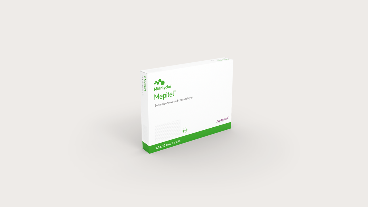 Mepitel® Adherent Dressing, Size 5cm x 7.5cm - Box of 10