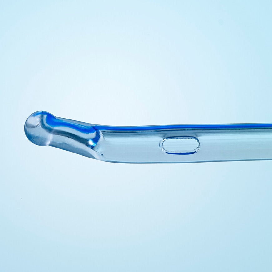 810 Self-Cath® Male Coudé Olive Catheter with Guide Stripe Catheter, 10 FR - Box of 30