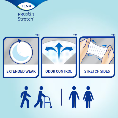 TENA ProSkin™ Stretch Super Incontinence Briefs | Fully Breathable